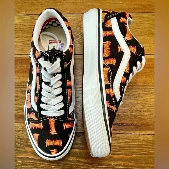 VANS | Thrasher | Skate Low Top Canvas Sneaker | Men’s 8.5 - Picture 2 of 7